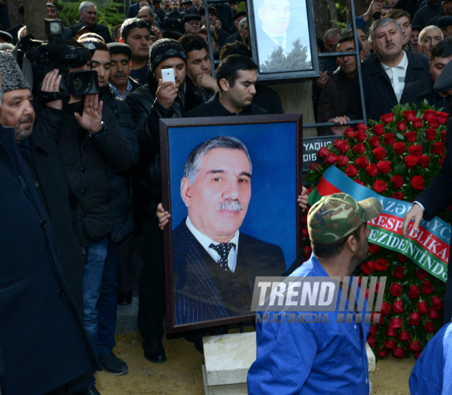 Farewell ceremony for people’s poet Zalimkhan Yagub.  Baku. Azerbaijan, 11 Jan. 2016